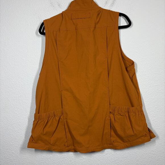 Duluth Trading Co Womens Size XL Vest Cargo Burnt Orange Fishing Pockets - Picture 4 of 10